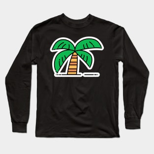 Palm // Line Art Sticker Long Sleeve T-Shirt